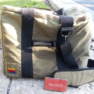 Vintage Apple 1984 Rainbow Logo Macintosh Computer Bag